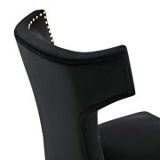 Black finish performance velvet upholstery dining chairs - set of 2 by Modway additional picture 6