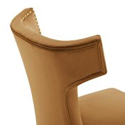 Cognac finish performance velvet upholstery dining chairs - set of 2 by Modway additional picture 6