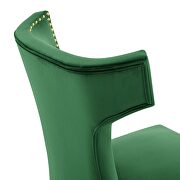 Emerald finish performance velvet upholstery dining chairs - set of 2 by Modway additional picture 6