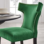 Emerald finish performance velvet upholstery dining chairs - set of 2 by Modway additional picture 10