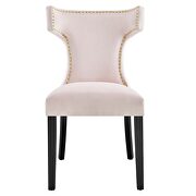 Pink finish performance velvet upholstery dining chairs - set of 2 by Modway additional picture 8