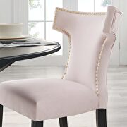 Pink finish performance velvet upholstery dining chairs - set of 2 by Modway additional picture 10