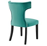 Teal finish performance velvet upholstery dining chairs - set of 2 by Modway additional picture 5