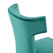 Teal finish performance velvet upholstery dining chairs - set of 2 by Modway additional picture 6