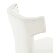 White finish performance velvet upholstery dining chairs - set of 2 by Modway additional picture 6