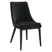 Performance velvet upholstery dining chair in black by Modway additional picture 2