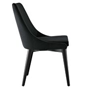 Performance velvet upholstery dining chair in black by Modway additional picture 3