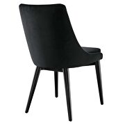 Performance velvet upholstery dining chair in black by Modway additional picture 4