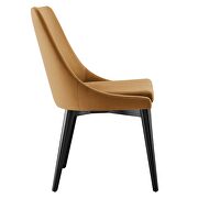 Performance velvet upholstery dining chair in cognac by Modway additional picture 3