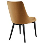 Performance velvet upholstery dining chair in cognac by Modway additional picture 4