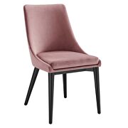Performance velvet upholstery dining chair in dusty rose by Modway additional picture 2