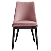 Performance velvet upholstery dining chair in dusty rose by Modway additional picture 6