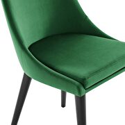 Performance velvet upholstery dining chair in emerald by Modway additional picture 5