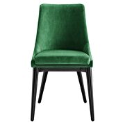 Performance velvet upholstery dining chair in emerald by Modway additional picture 6