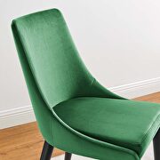 Performance velvet upholstery dining chair in emerald by Modway additional picture 8