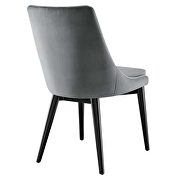 Performance velvet upholstery dining chair in gray by Modway additional picture 4