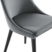 Performance velvet upholstery dining chair in gray by Modway additional picture 5