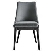 Performance velvet upholstery dining chair in gray by Modway additional picture 6
