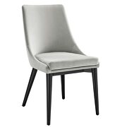 Performance velvet upholstery dining chair in light gray by Modway additional picture 2