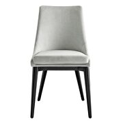 Performance velvet upholstery dining chair in light gray by Modway additional picture 6