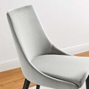 Performance velvet upholstery dining chair in light gray by Modway additional picture 8