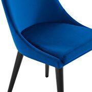 Performance velvet upholstery dining chair in navy by Modway additional picture 5