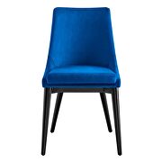 Performance velvet upholstery dining chair in navy by Modway additional picture 6