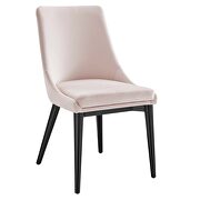 Performance velvet upholstery dining chair in pink by Modway additional picture 2
