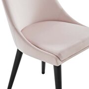Performance velvet upholstery dining chair in pink by Modway additional picture 5