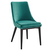 Performance velvet upholstery dining chair in teal by Modway additional picture 2