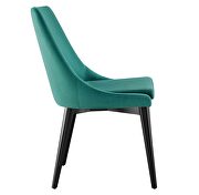 Performance velvet upholstery dining chair in teal by Modway additional picture 3
