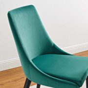 Performance velvet upholstery dining chair in teal by Modway additional picture 8