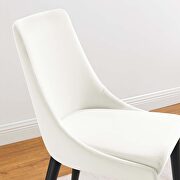 Performance velvet upholstery dining chair in white by Modway additional picture 8