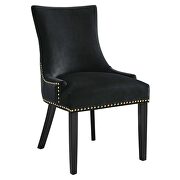 Black finish performance velvet fabric upholstery dining chairs - set of 2 by Modway additional picture 3
