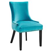 Blue finish performance velvet fabric upholstery dining chairs - set of 2 by Modway additional picture 3