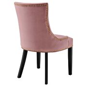 Dusty rose finish performance velvet fabric upholstery dining chairs - set of 2 by Modway additional picture 5