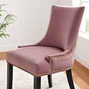 Dusty rose finish performance velvet fabric upholstery dining chairs - set of 2 by Modway additional picture 9