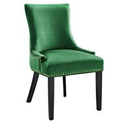 Emerald finish performance velvet fabric upholstery dining chairs - set of 2 by Modway additional picture 3