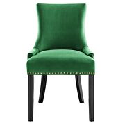 Emerald finish performance velvet fabric upholstery dining chairs - set of 2 by Modway additional picture 7