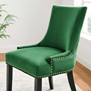 Emerald finish performance velvet fabric upholstery dining chairs - set of 2 by Modway additional picture 9