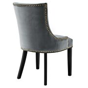 Gray finish performance velvet fabric upholstery dining chairs - set of 2 by Modway additional picture 5