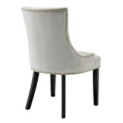 Light gray finish performance velvet fabric upholstery dining chairs - set of 2 by Modway additional picture 5