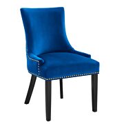 Navy finish performance velvet fabric upholstery dining chairs - set of 2 by Modway additional picture 3