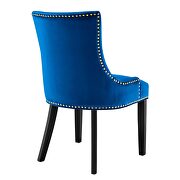 Navy finish performance velvet fabric upholstery dining chairs - set of 2 by Modway additional picture 5
