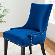 Navy finish performance velvet fabric upholstery dining chairs - set of 2 by Modway additional picture 9