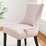 Pink finish performance velvet fabric upholstery dining chairs - set of 2 by Modway additional picture 9
