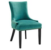 Teal finish performance velvet fabric upholstery dining chairs - set of 2 by Modway additional picture 3