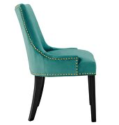 Teal finish performance velvet fabric upholstery dining chairs - set of 2 by Modway additional picture 4