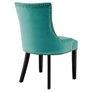 Teal finish performance velvet fabric upholstery dining chairs - set of 2 by Modway additional picture 5