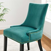 Teal finish performance velvet fabric upholstery dining chairs - set of 2 by Modway additional picture 9